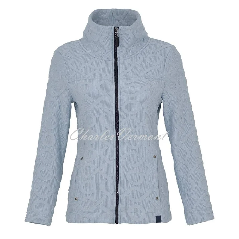 Dolcezza Textured Zip Jacket - Style 73206 (Blue)