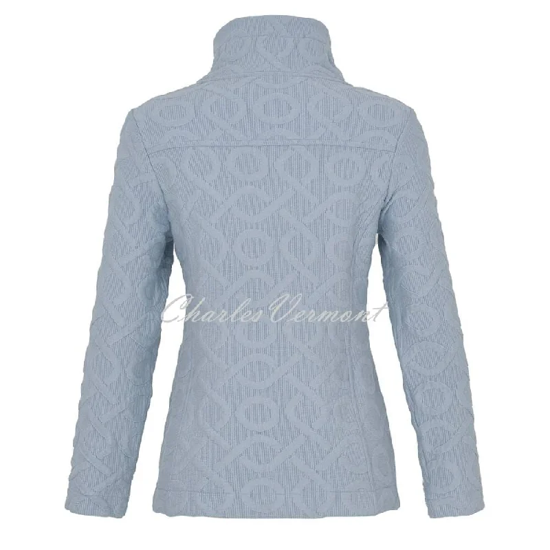 Dolcezza Textured Zip Jacket - Style 73206 (Blue)