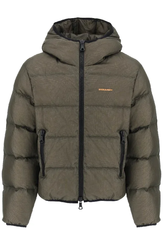 Dsquared2 ripstop puffer jacket S74AM1453 S60519 MILITARY GREEN