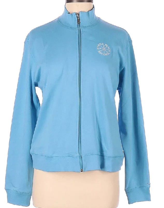 Greg Norman Light Blue Golf Full-Zip Jacket w/Logo Size M MSP$68