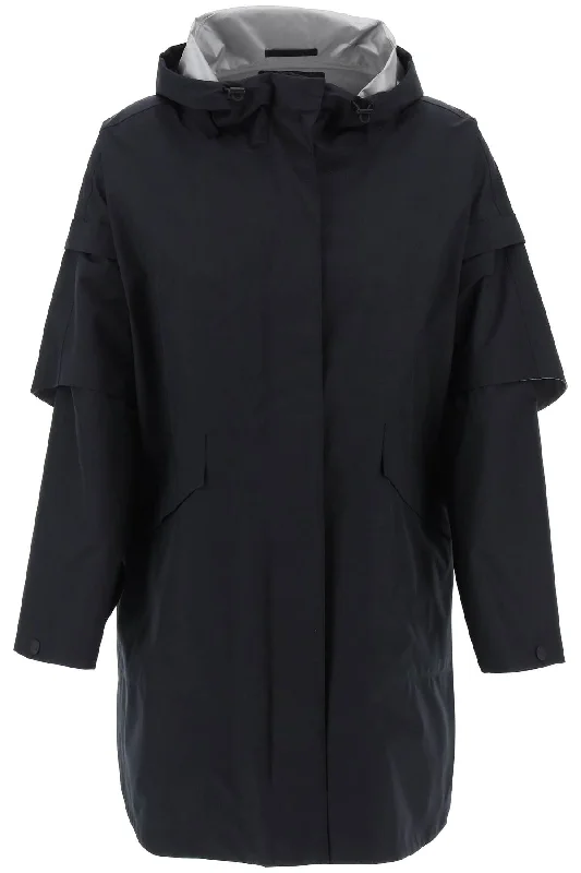 Herno laminar ""removable sleeve cape coat MAN0003DL 11124 NERO