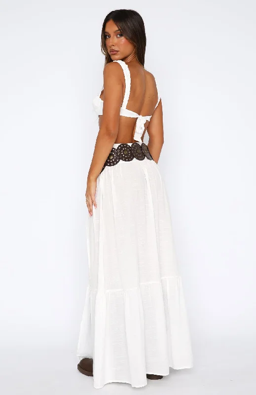 Infatuated Maxi Skirt White