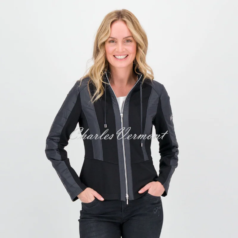 Just White Zip Jacket - Style J3659 (Black)