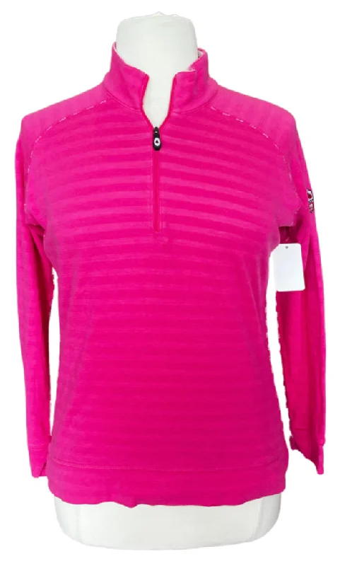 Kate Lord Pink Golf Pullover w/logo Size L MSP$65