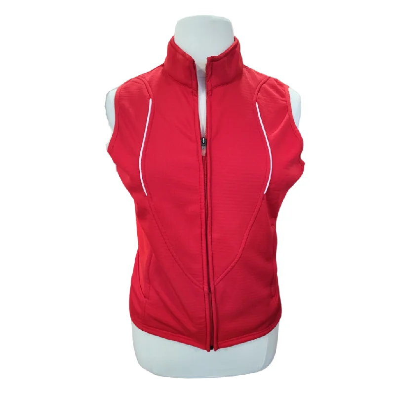 Women's Lopez Red Full Zip Vest Size L. MSP$95