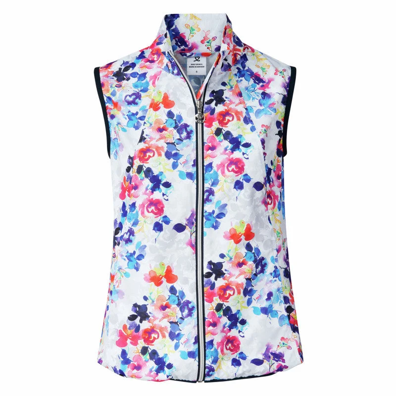 New Women's Daily Sports Mira Floral Wind Vest Size XS MSP$135