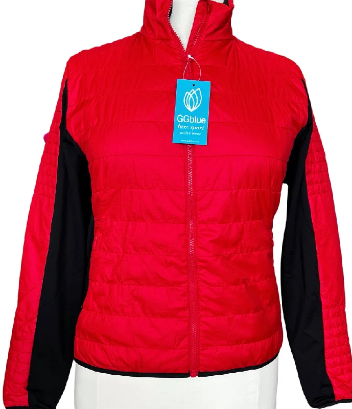 New GGBlue Halley Quilted Jacket - Red/Black MSP$136