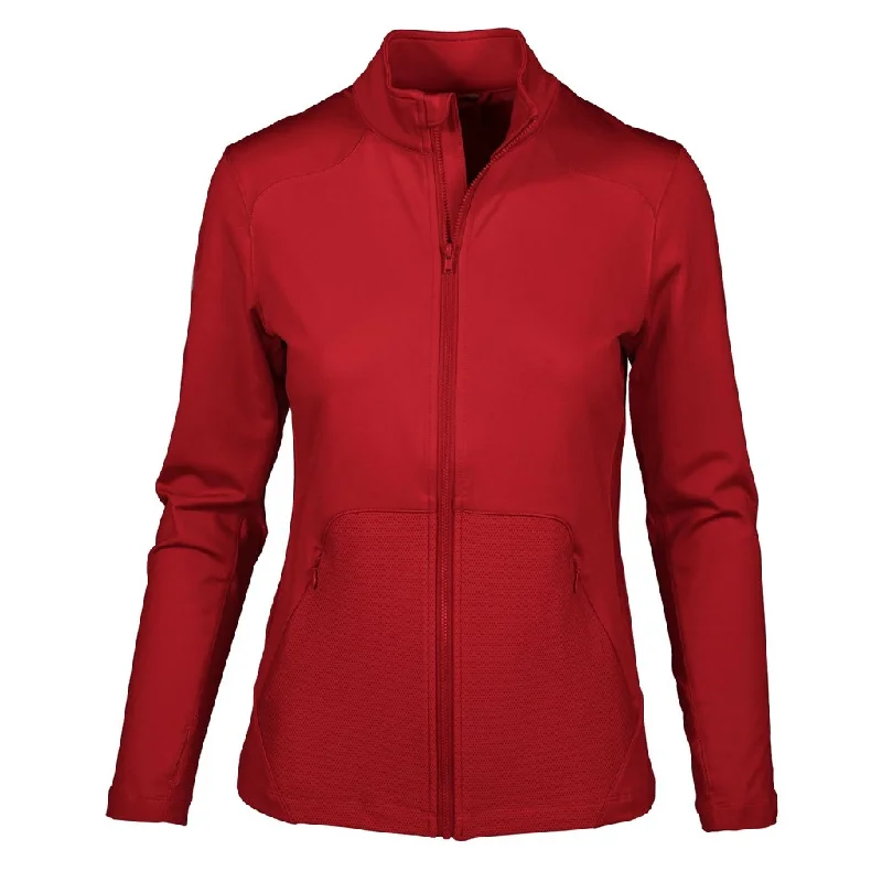 New Levelwear Dawn- Full-Zip Jacket -Red MSP$75