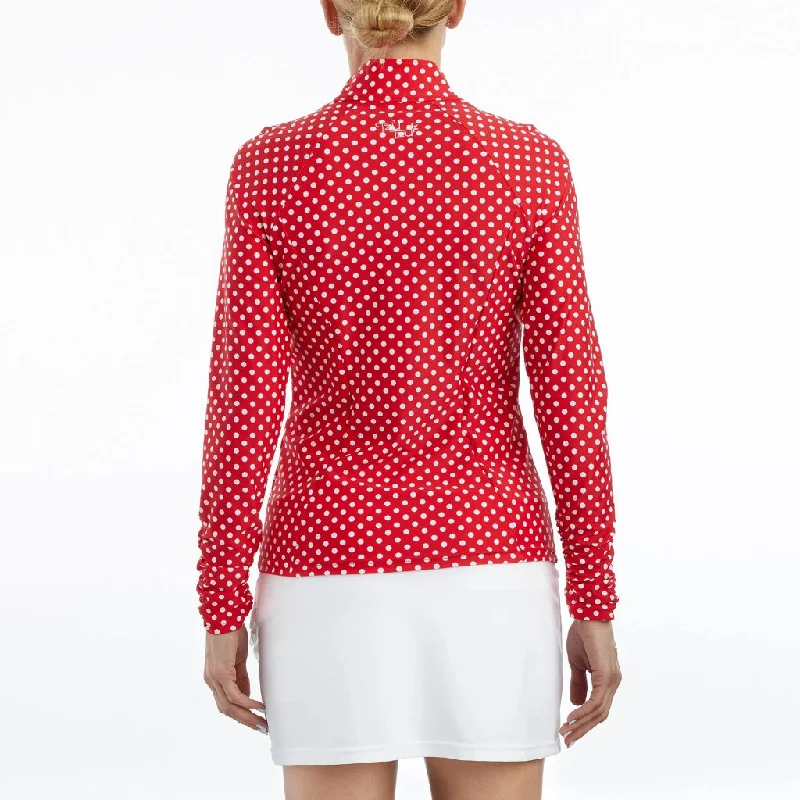 New Women's Tzu Tzu Sasha Poppy Dotty Golf Jacket MSP$149