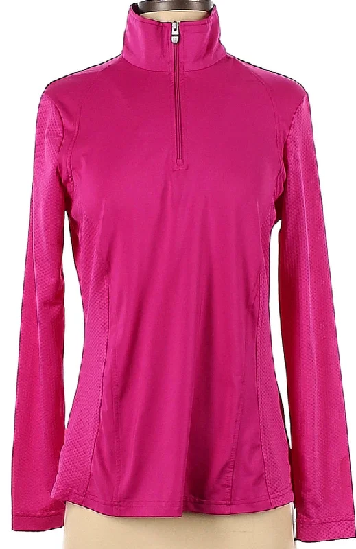 Nivo Sport Zip mock Pullover in Hot Pink Size S MSP$102