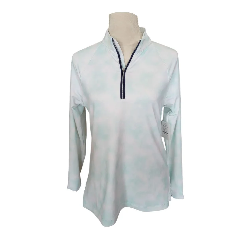 Peter Millar Mint Green Clouded Golf Pullover Size M MSP$130