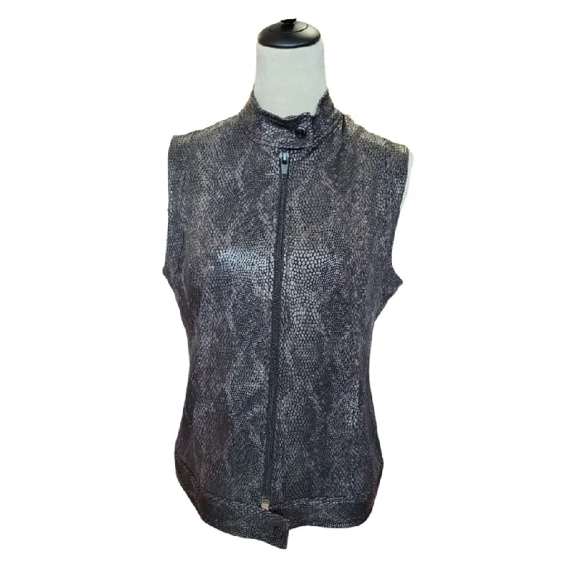 Women's Sport Haley Shiny Animal Print Vest Size M MSP$89