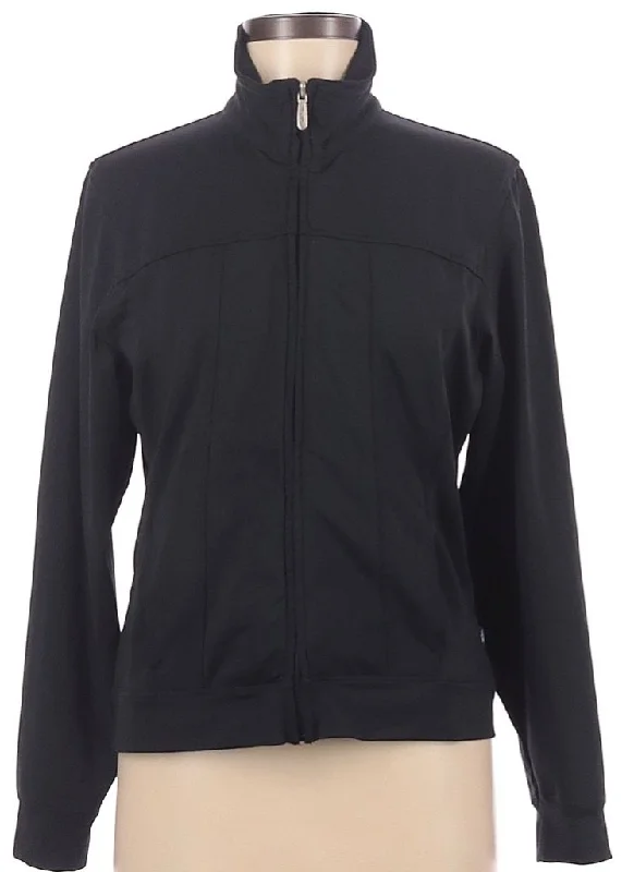 Straight Down Black Full-Zip Jacket Size M MSP$100