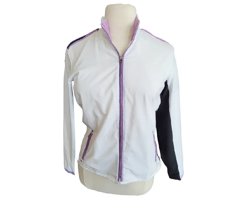 Tail Full Zip Navy White and Purple Jacket Size L MSP$120