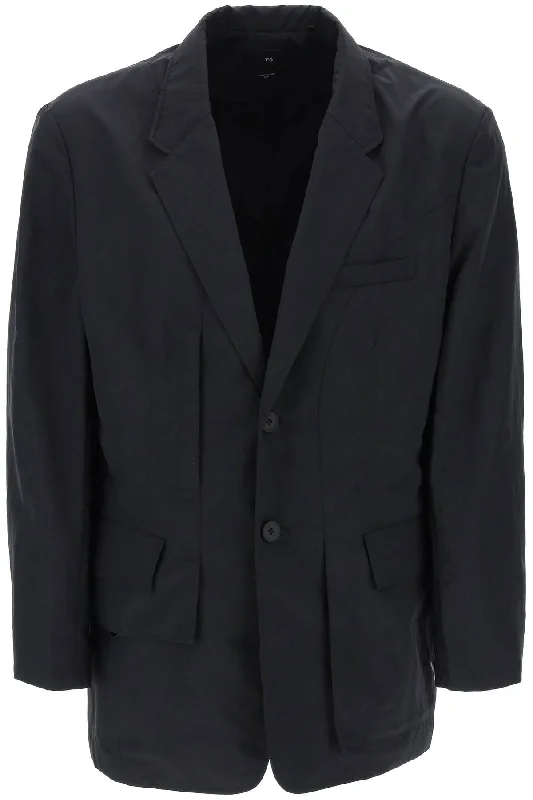 Y-3 crinkle nylon blazer IV5836 BLACK