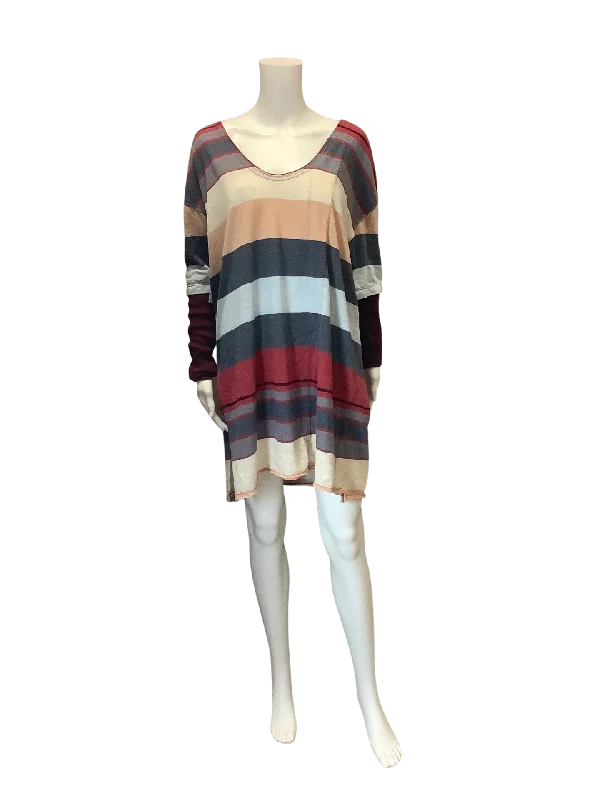 Free People Women's Tunic Multi Color Striped  Size: M