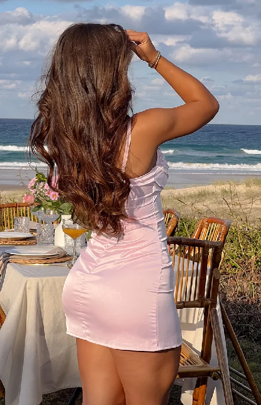 Honey Light Pink Mini Dress