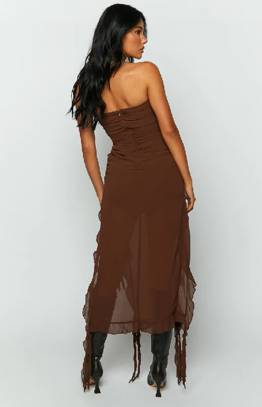 Lioness Rendezvous Chocolate Midi Dress