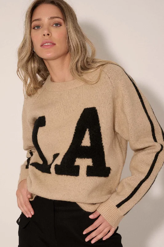 LA Girly Graphic Knit Sweater