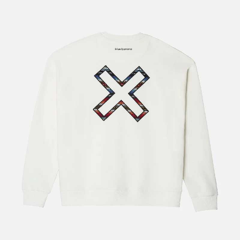 SUDADERA KARMA BLANCO ROTO