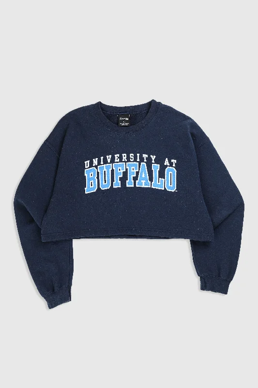 Rework Buffalo University Crop Sweatshirt - XL