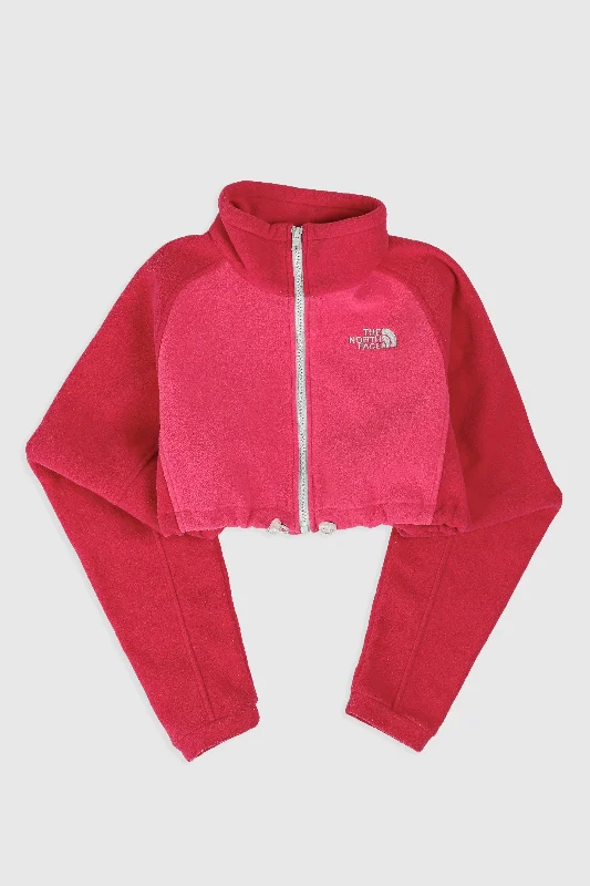 Rework North Face Crop Fleece Jacket - M