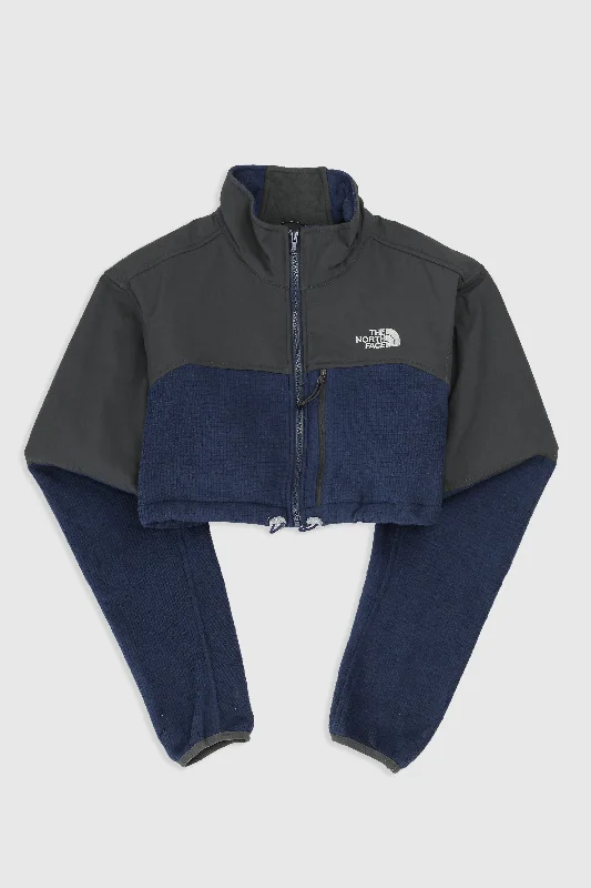 Rework North Face Crop Fleece Jacket - XL