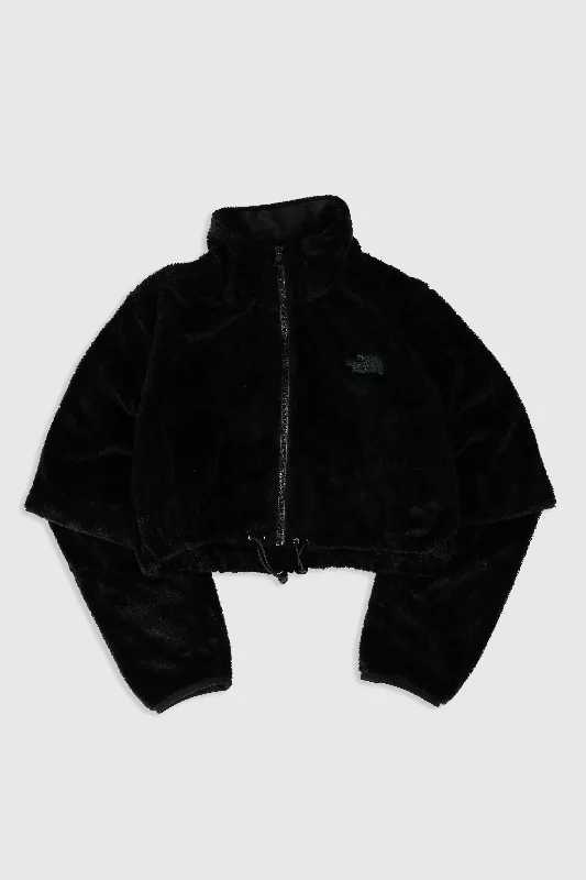 Rework North Face Crop Fleece Jacket - XL