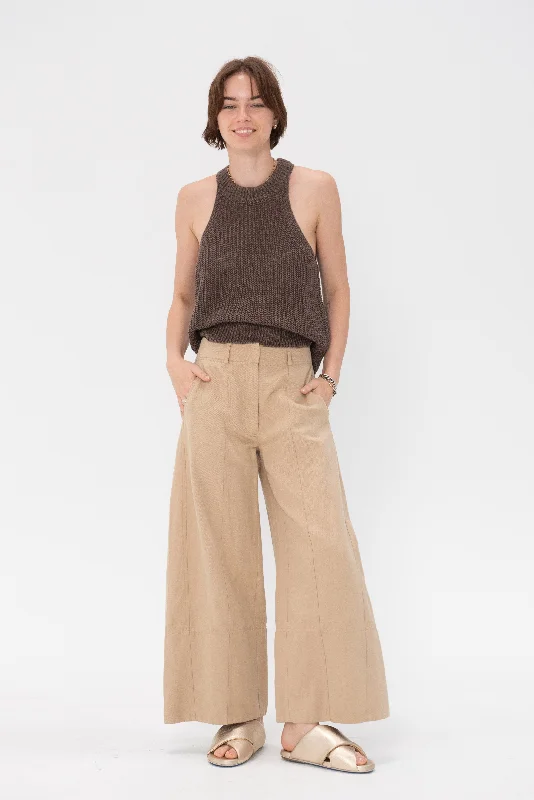 Malou Wide Let Pant, Dessert