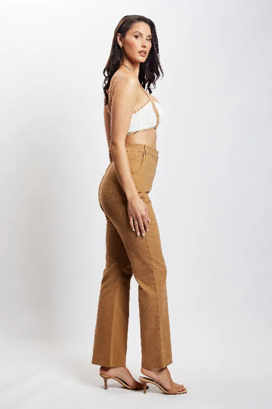 Cindy Flare Pants - Camel