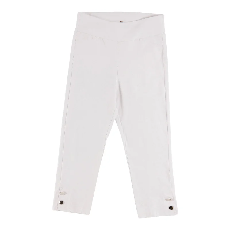 lily morgan Women's Capris with Button Detail