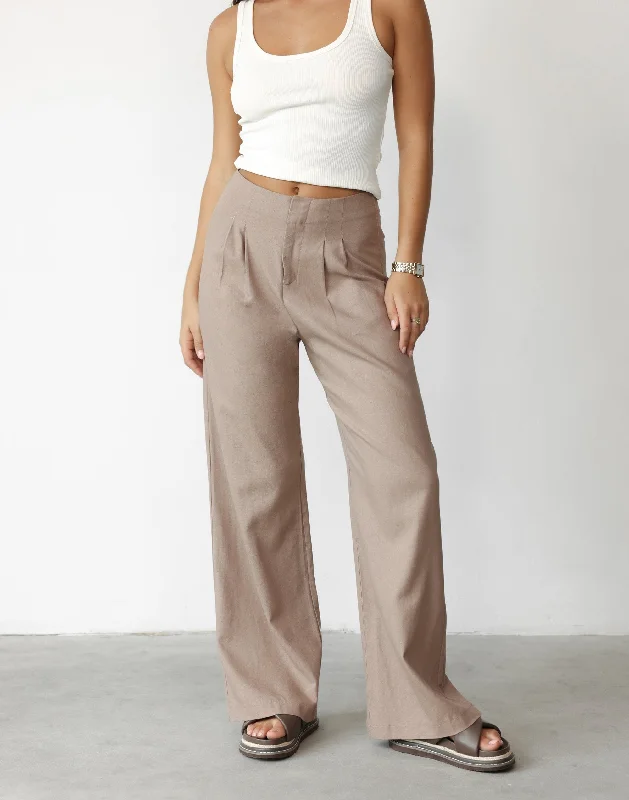 Mckenzie Linen Pants (Mushroom)