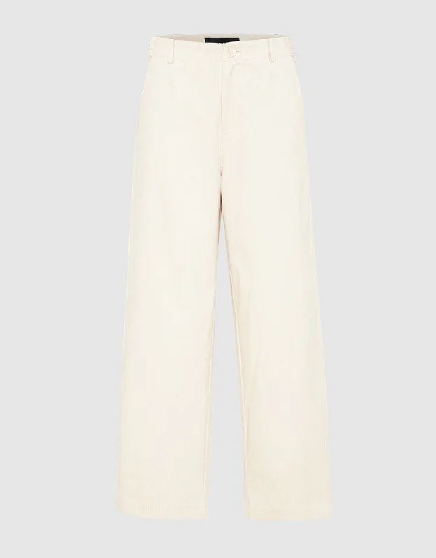 Textured Wide-Leg Pants