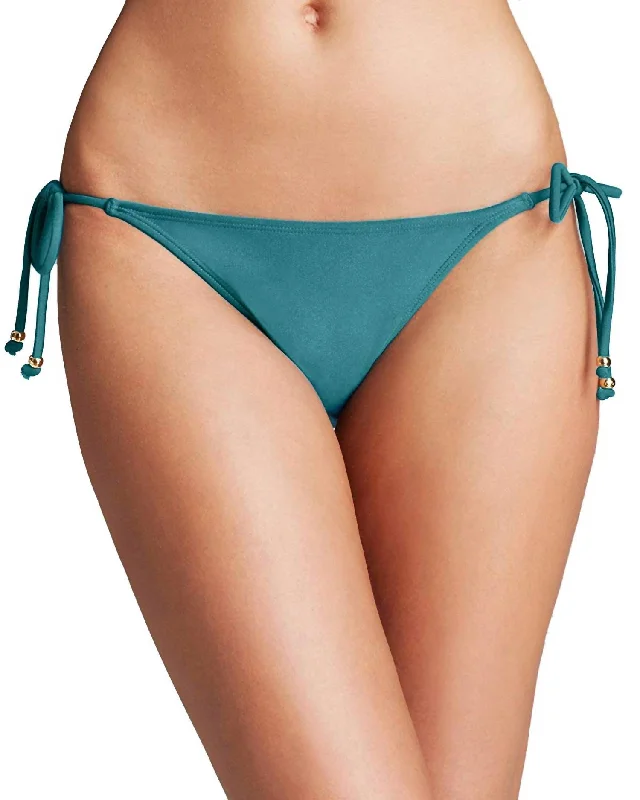 Tourmaline Teeny Bikini Bottom In Teal