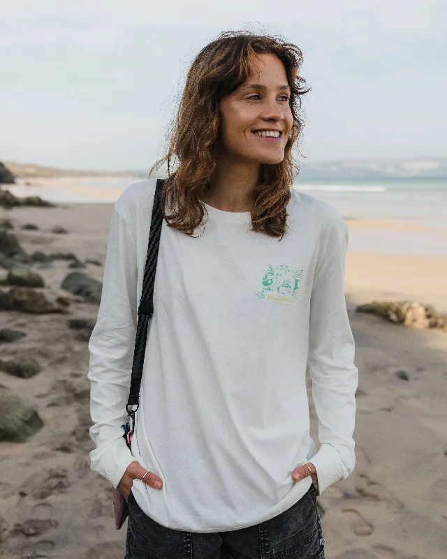 Better Outside Organic Cotton Oversized LS T-Shirt - Marshmallow