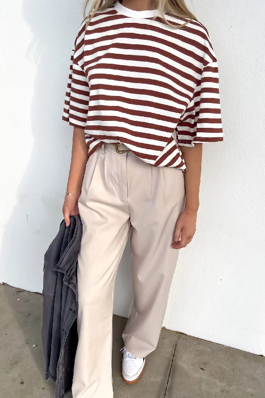 Blair Tee Brown Stripe