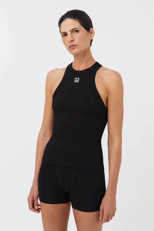 C&M Nora Rib Top - Black