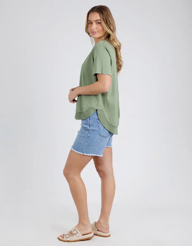 Farrah Short Sleeve Tee - Fern