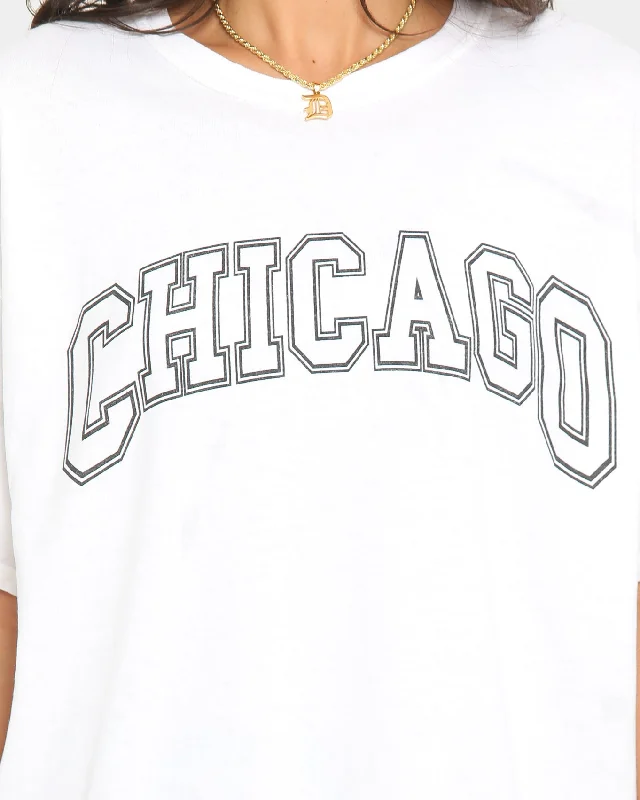 Goat Crew Chicago UV Vintage T-Shirt White