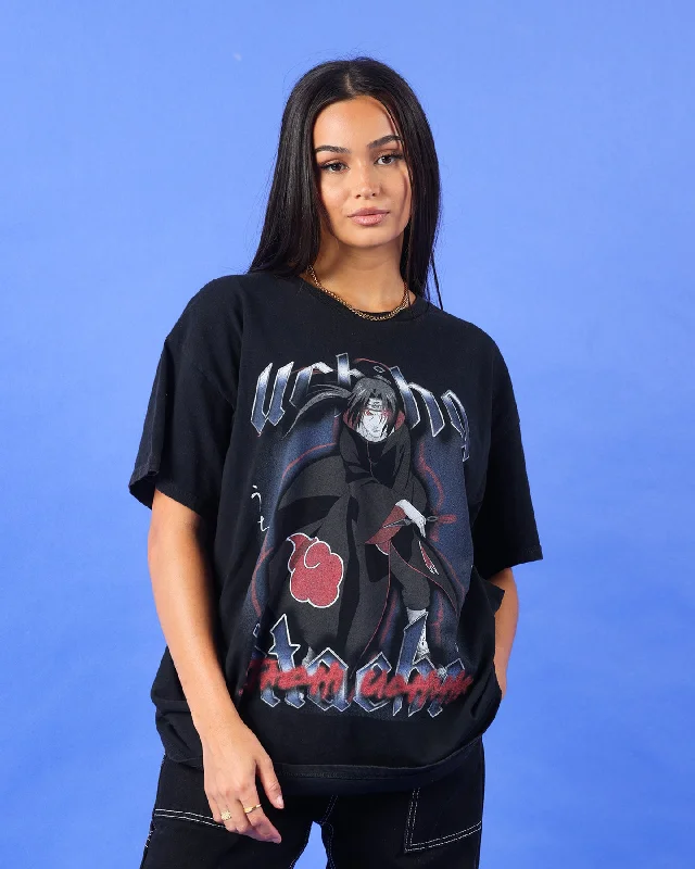 Goat Crew X Naruto Itachi Uchiha Premium Vintage T-Shirt Vintage Black