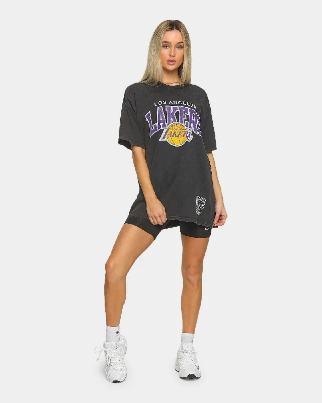 Mitchell & Ness Men's Los Angeles Lakers Vintage Arch Short Sleeve T-Shirt Black