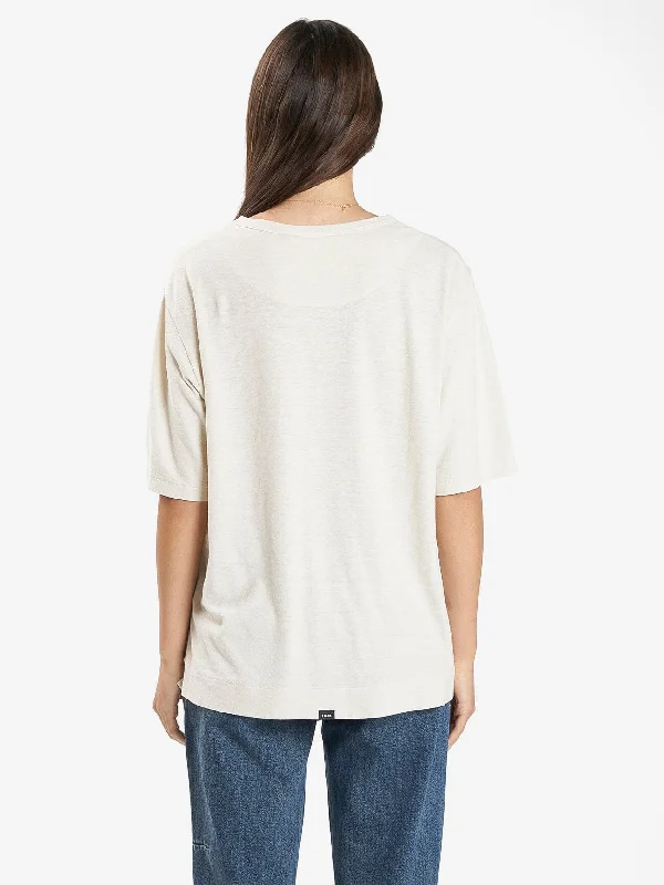 Paradox Gardens Hemp Box Tee - Soft Tan