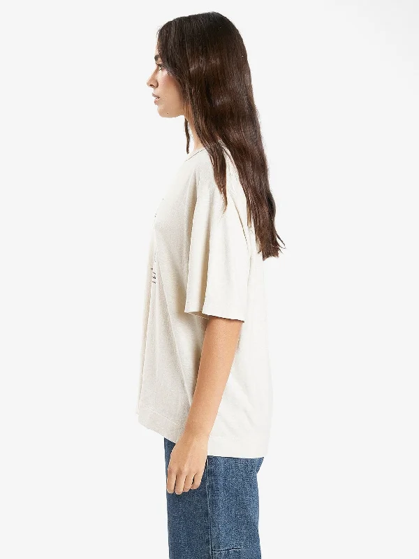 Paradox Gardens Hemp Box Tee - Soft Tan