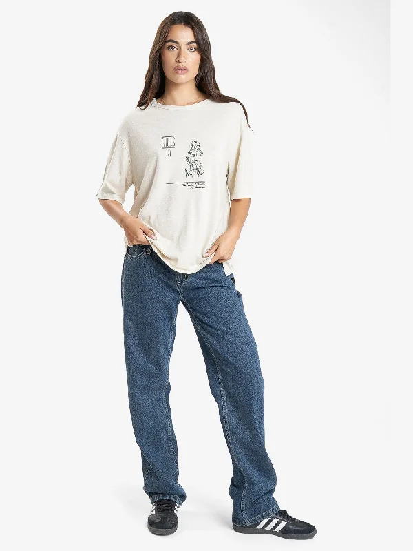 Paradox Gardens Hemp Box Tee - Soft Tan