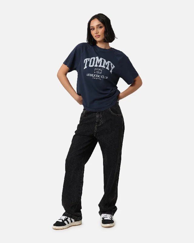 Tommy Jeans Women's TJW Relax Varsity Sport T-Shirt Dark Night Navy