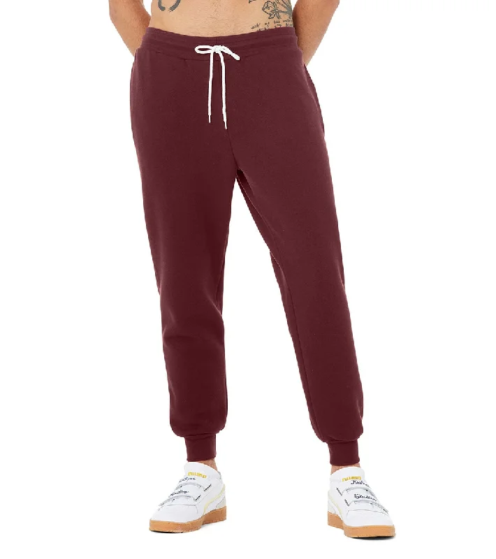 Bella + Canvas Unisex Jogger Sweatpants Maroon