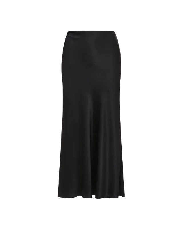 Clover Stretch-Silk Skirt