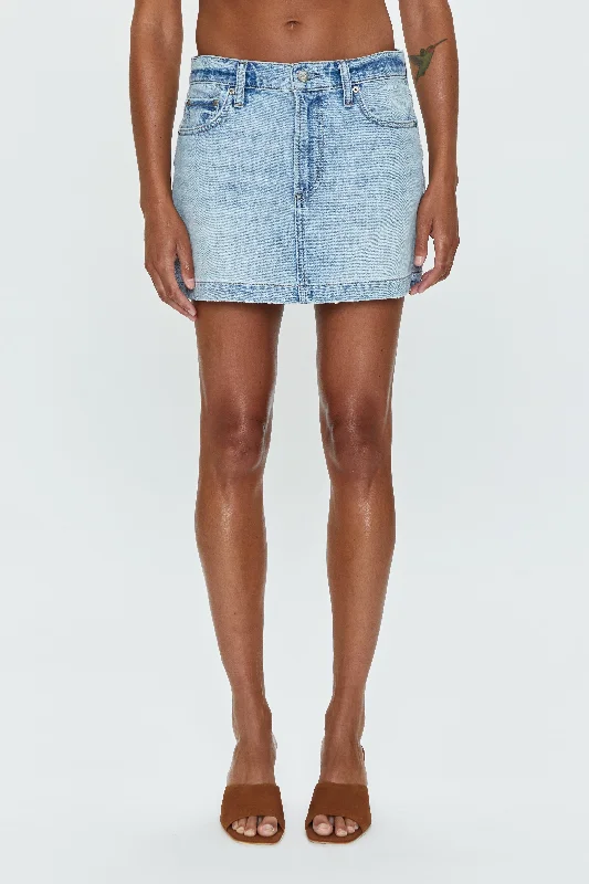 Daisy Low Slung Mini Skirt - Nimes