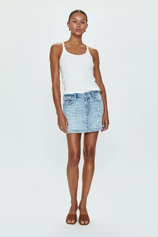 Daisy Low Slung Mini Skirt - Nimes