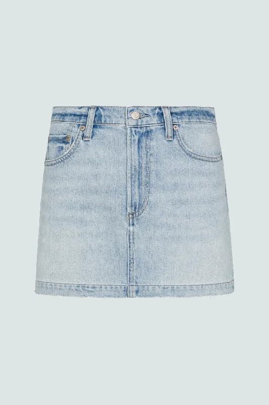 Daisy Low Slung Mini Skirt - Nimes